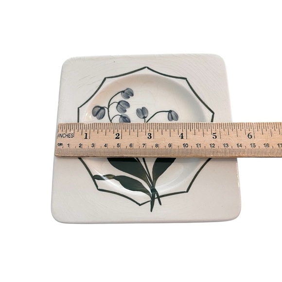 Gien France Dessert Plates Lily Of The Valley Set Of Four 5.5” X 5.5” - Picture 13 of 14